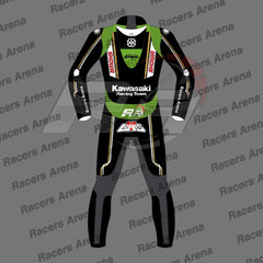 Alex Lowes Kawasaki Ninja WSBK 2024 Motorcycle Leather Race Suit Back