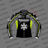 Alex Lowes Kawasaki Winter Test 2023 Motorcycle Leather Race Jacket Front