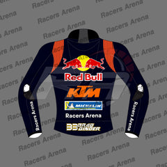 Brad Binder Red Bull KTM MotoGP 2026 Leather Race Jacket Back
