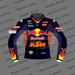 Enea Bastianini Red Bull KTM MotoGP 2026 Leather Racing Jacket Front