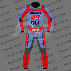 Enea Bastianini Team Gresini MotoGP 2022 Motorcycle Leather Race Suit Back