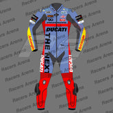Enea Bastianini Team Gresini MotoGP 2022 Motorcycle Leather Race Suit Front