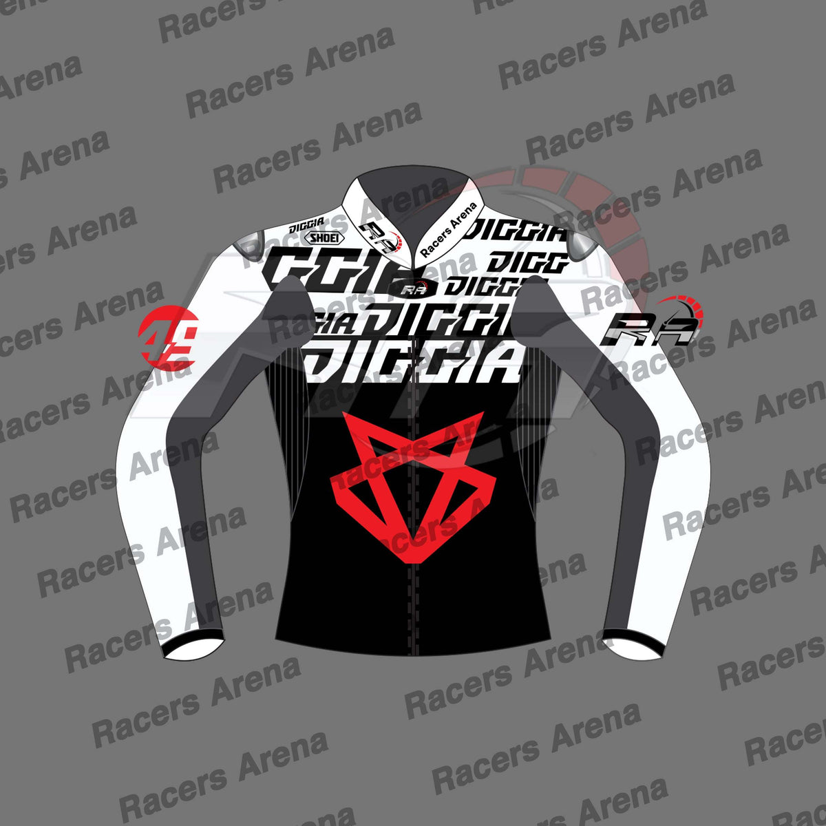 Fabio Di Giannantonio Ducati Winter Test MotoGP 2023 Motorcycle Race Leathers Jacket Front