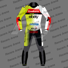 Fabio Di Giannantonio Pertamina Enduro VR46 Racing Team 2024 Motorcycle Leather Race Suit Back