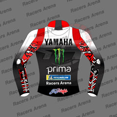 Fabio Quartararo MotoGp 2025 Yamaha Leather Motorcycle Jacket Back