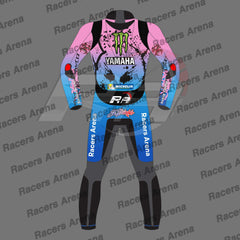 Fabio Quartararo Yamaha Suit French GP 2024 Motorcycle Leather Race Suit Back