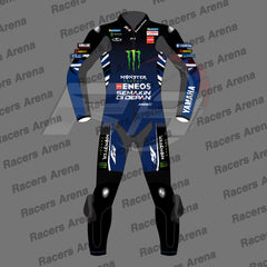 Fabio Quartraro Yamaha Monster Energy MotoGP 2026 Motorcycle Leather Suit Front