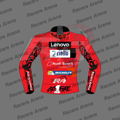 Francesco Bagnaia Ducati MotoGP 2023 Motorcycle Leather Race Jacket Back
