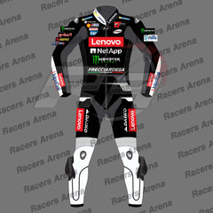 Francesco Bagnaia Ducati Winter Test 2023 Motorbike Race Leathers Suit Front