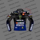 Franco Morbidelli Monster Energy MotoGP 2022 Motorcycle Leather Race Jacket Front