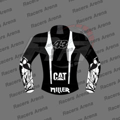 Jack Miller 2024 Winter Test Motorcycle Leather Race Jacket Back