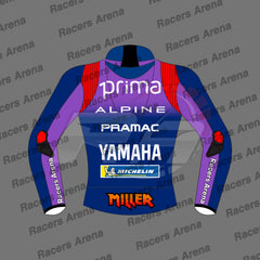 Jack Miller Pramac Yamaha MotoGP 2026 Leather Race Jacket Back