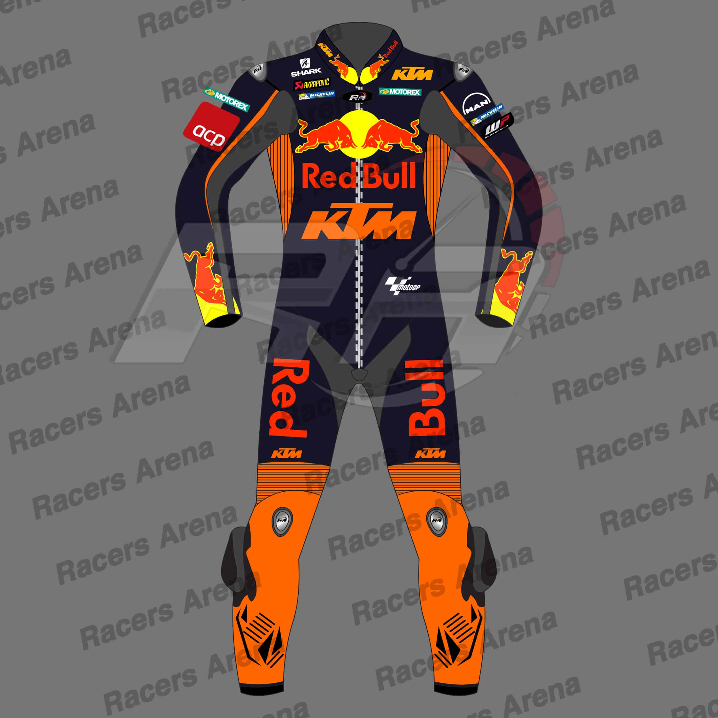 Jack Miller Red Bull KTM MotoGP 2023 Motorbike Race Suit Front