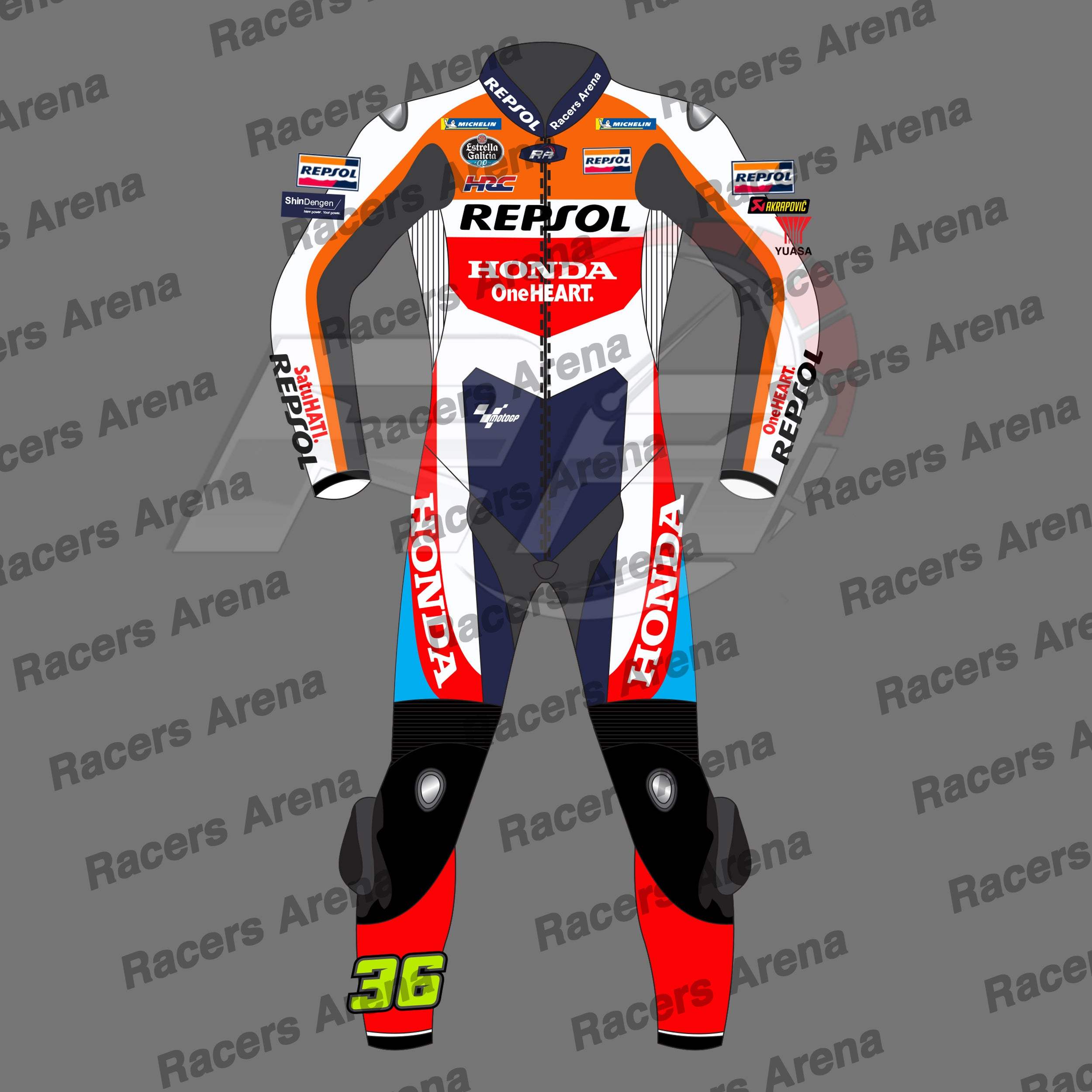 Joan Mir Repsol Honda MotoGP 2024 Motorcycle Leather Race Suit
