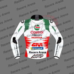 Johann Zarco Honda Castrol MotoGP 2024 Motorbike Leather Race Jacket Back