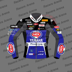 Jonathan Rea Yamaha SBK 2024 Motorcycle Racing Jacket Front