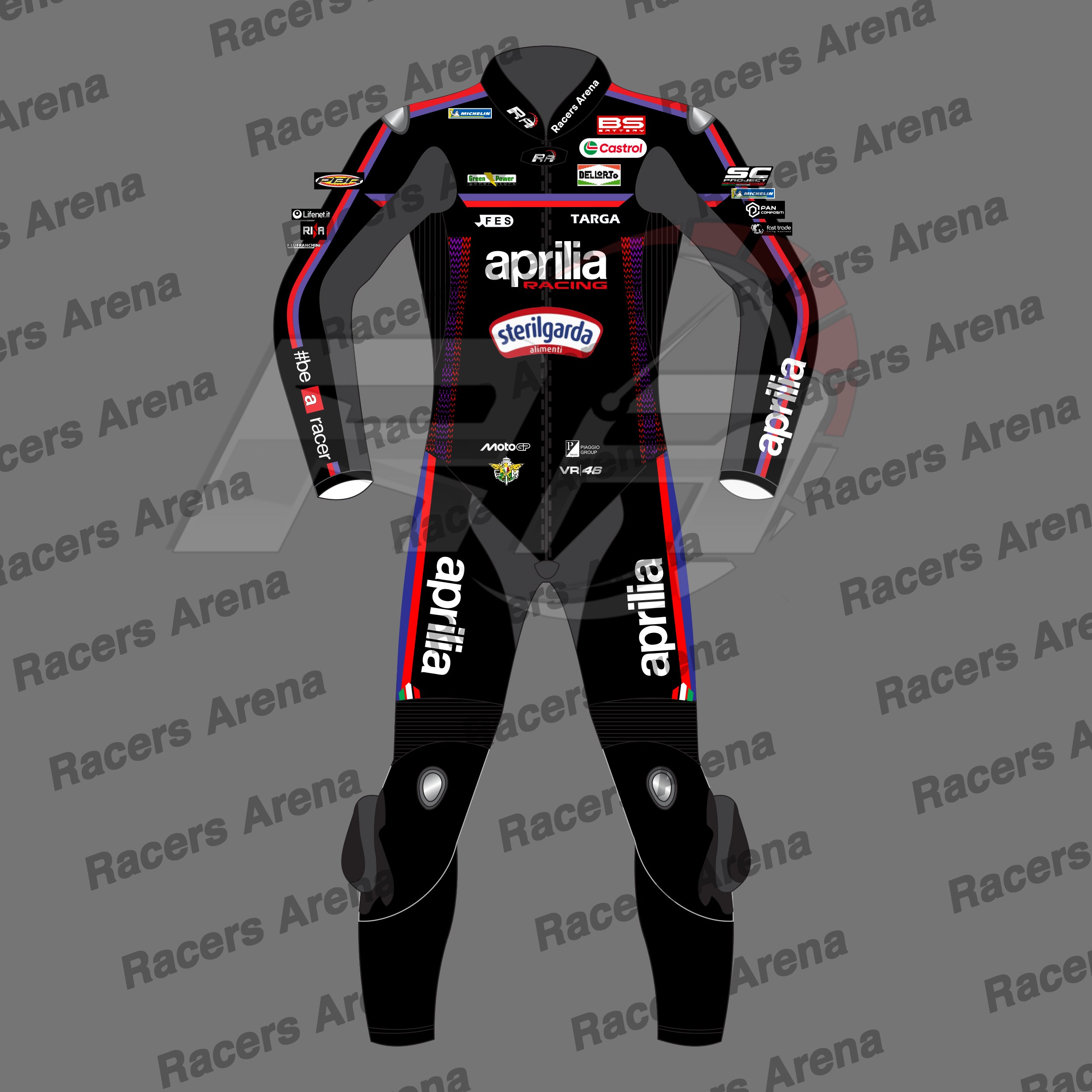 Jorge Martin Aprilia MotoGP 2026 Race Leather Suit Front