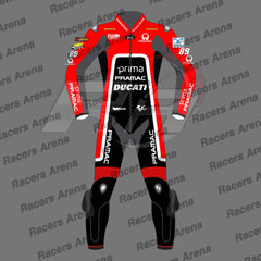 Jorge Martin Ducati British GP 2024 Motorbike Leather Racing Suit Front
