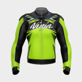 Kawasaki Ninja Motorbike Racing Leather Jacket 2021 Front
