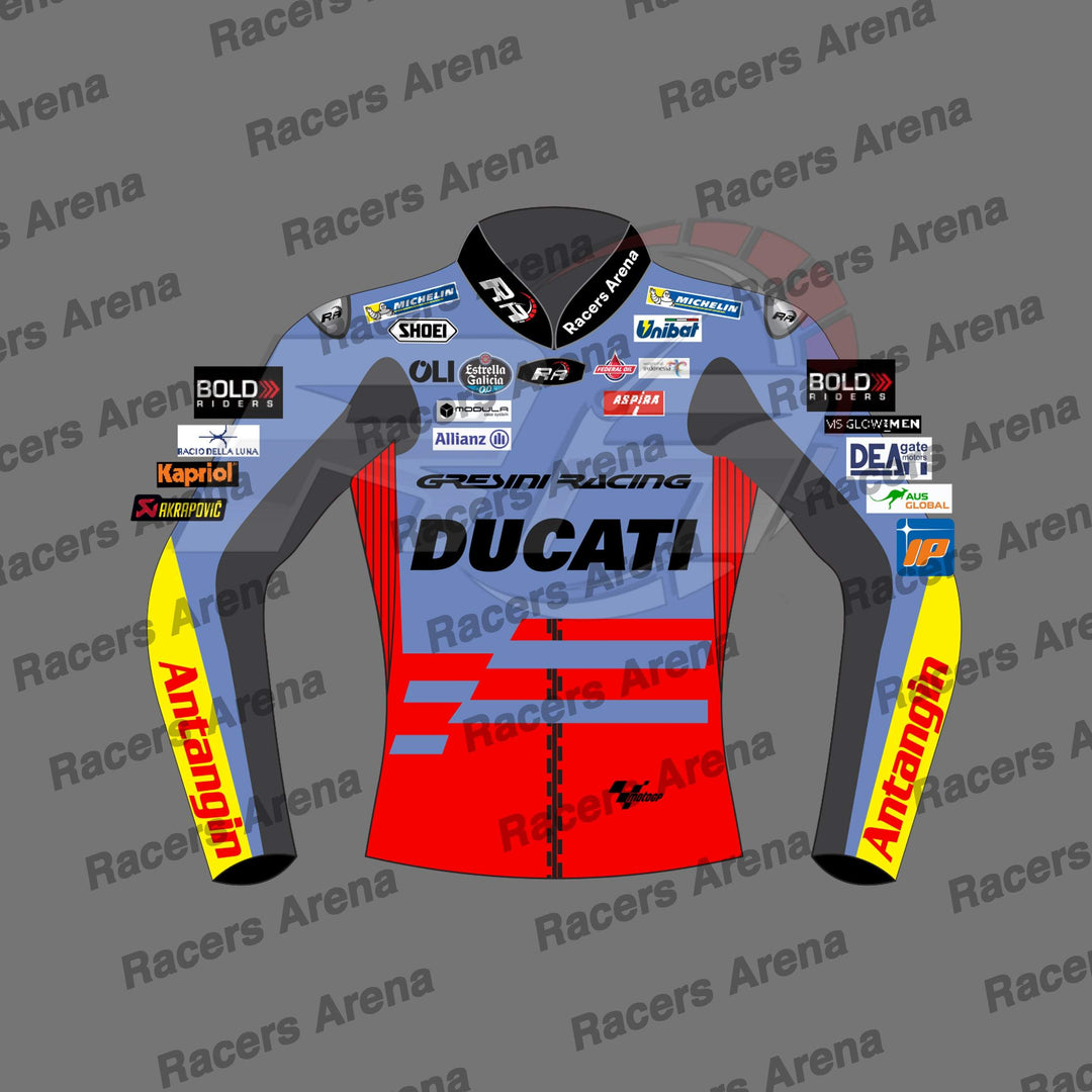 Marc Marqeez Ducati MOTOGP 2024 Motorcycle Race Jacket Front
