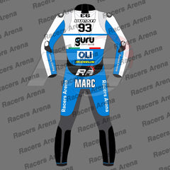 Marc Marquez Ducati British GP 2024 Motorcycle Race Leather Suit Back