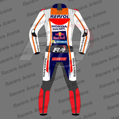 Marc Marquez Honda Repsol MotoGP 2022 Motorcycle Leather Race Suit Back