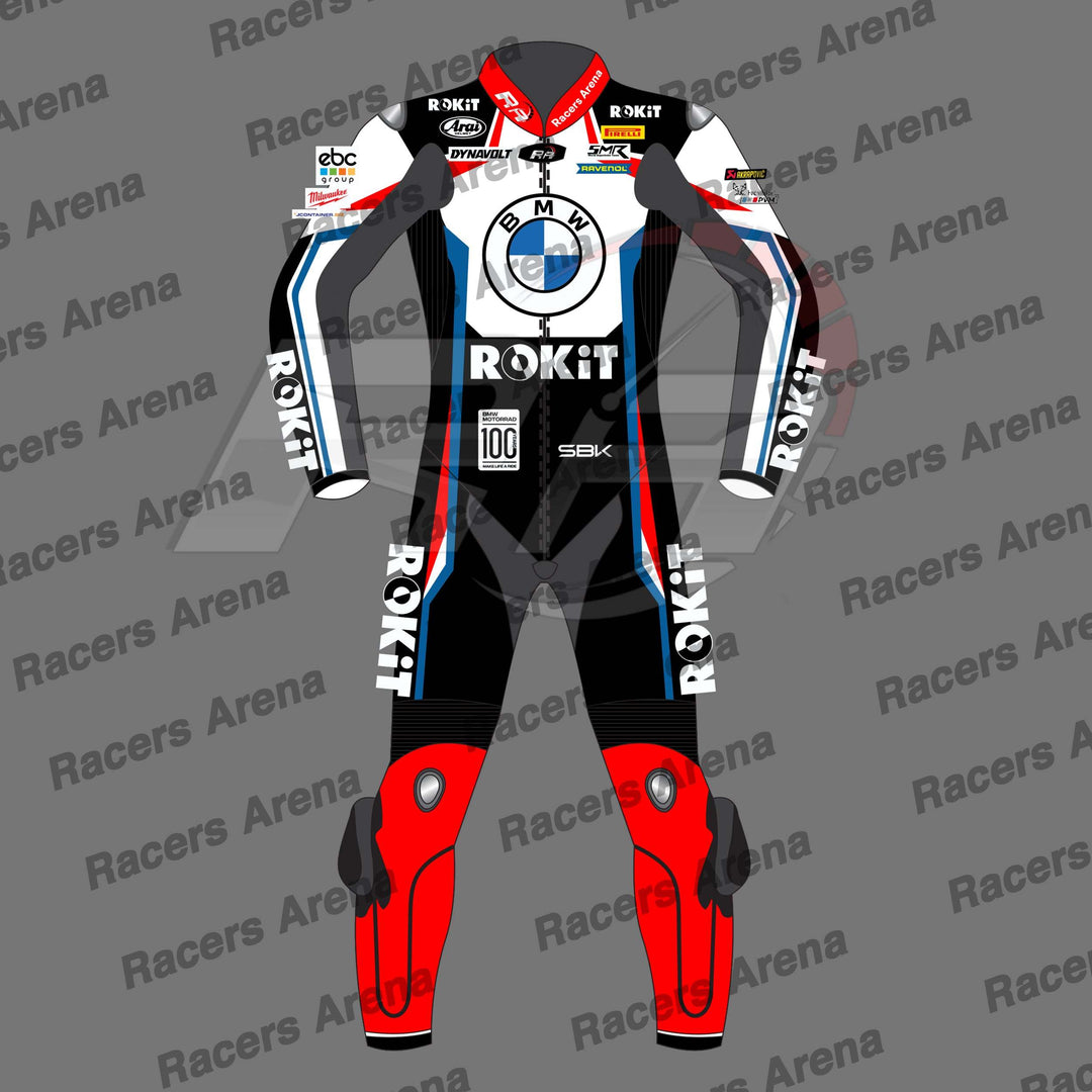 Michael van der Mark BMW SBK 2023 Motorcycle Leather Riding Suit Front