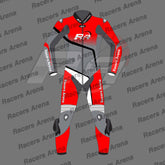 Racers Arena Avro Motorcycle Leather Suit Front