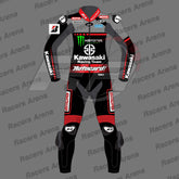 Jonathan Rea Grey Leather Suit Kawasaki WSBK 2021 - Racers Arena UK