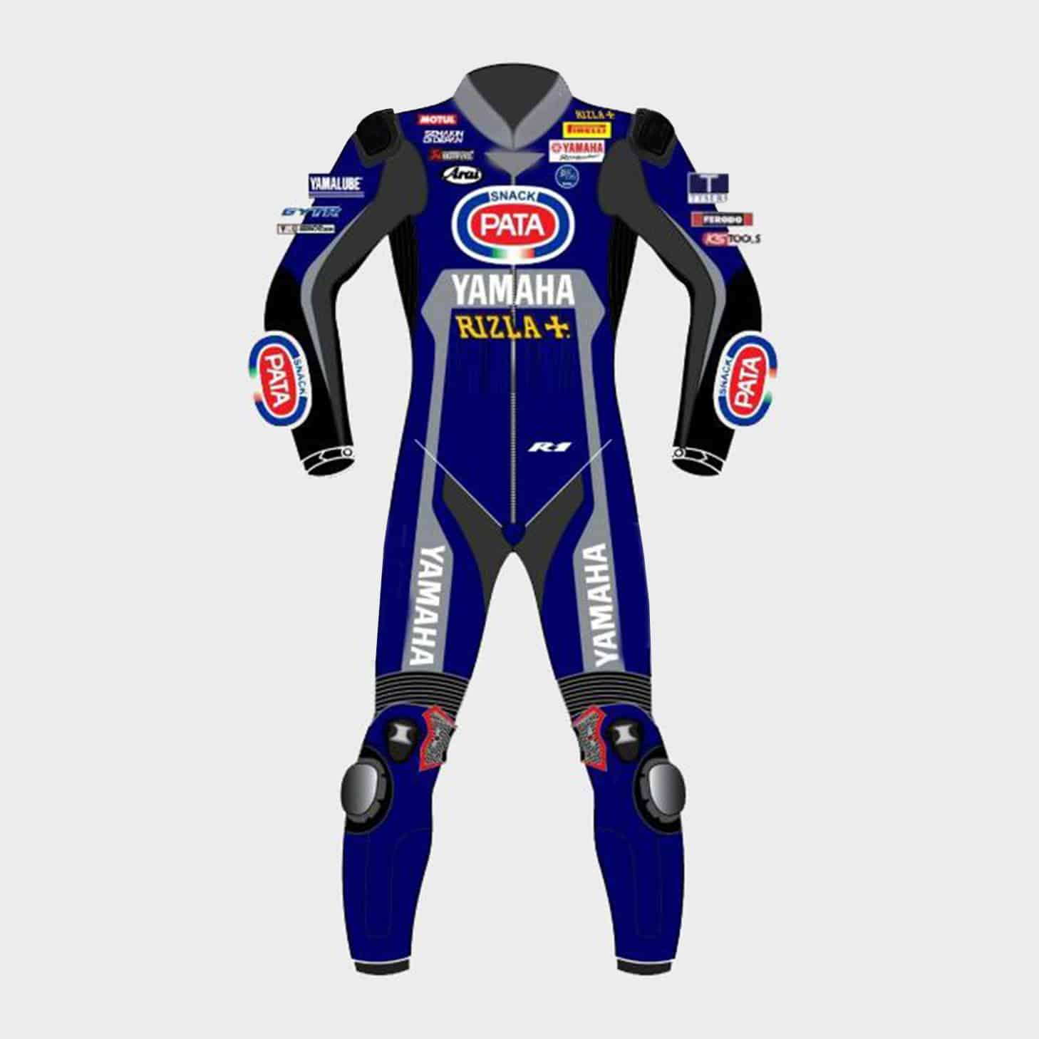 Michael Van Der Mark Yamaha Riding Leathers WSBK 2020 Front