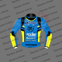 Ai Ogura Aprilia Trackhouse MotoGP 2025 Leather Race Jacket Back