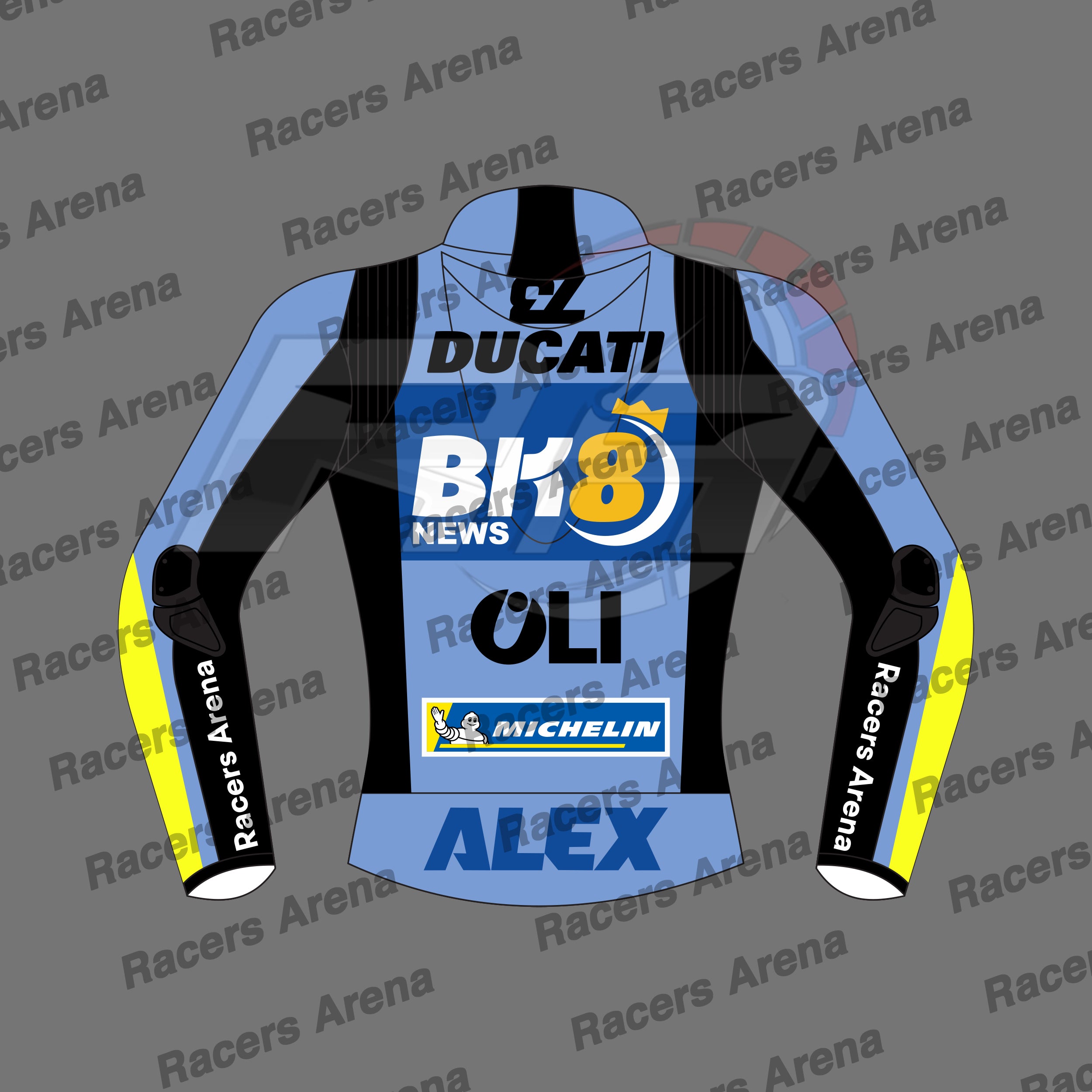 Alex Marquez BK8 Ducati MotoGP 2026 Leather Race Jacket