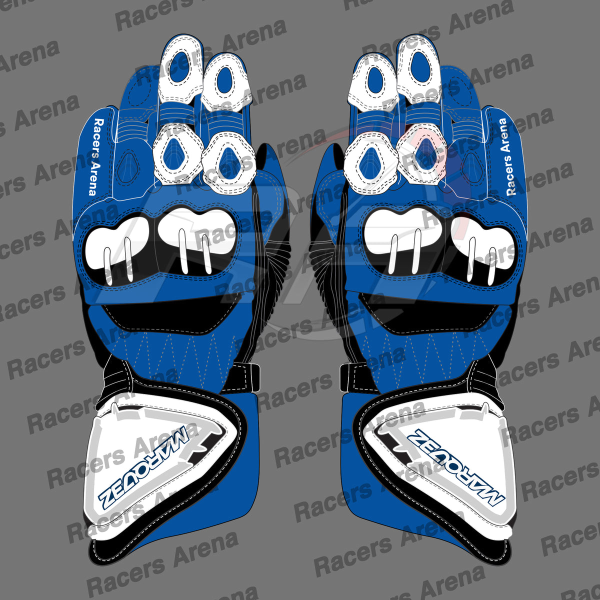 Alex Marquez LCR Honda MotoGP 2022 Leather Gloves