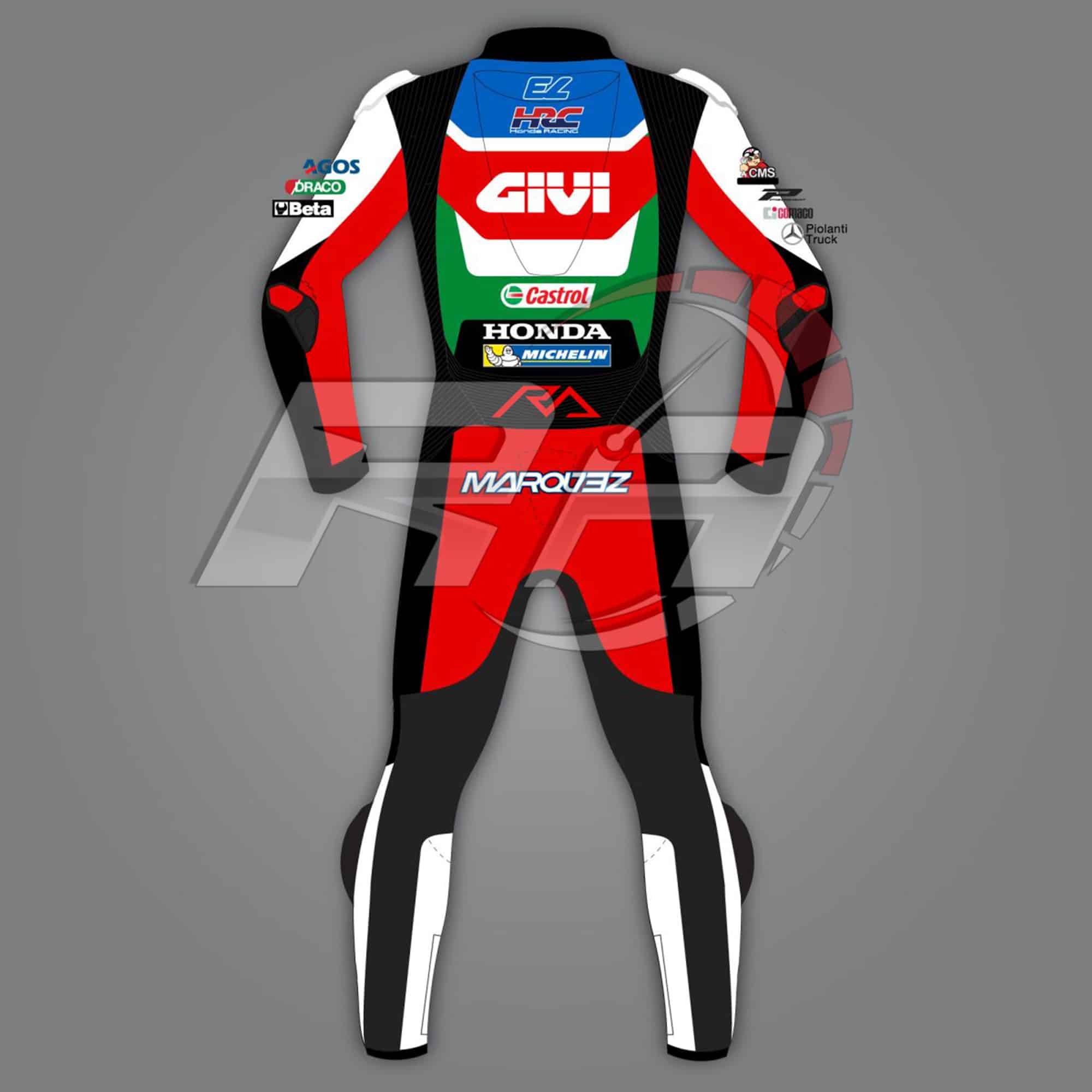 Alex Marquez Honda Givi MotoGP 2022 Motorcycle Racing Suit – Racers Arena
