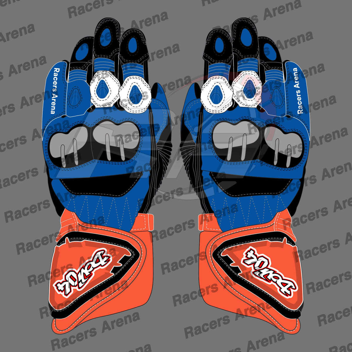 Andrea Dovizioso 04 Withu MotoGP 2022 Leather Race Gloves