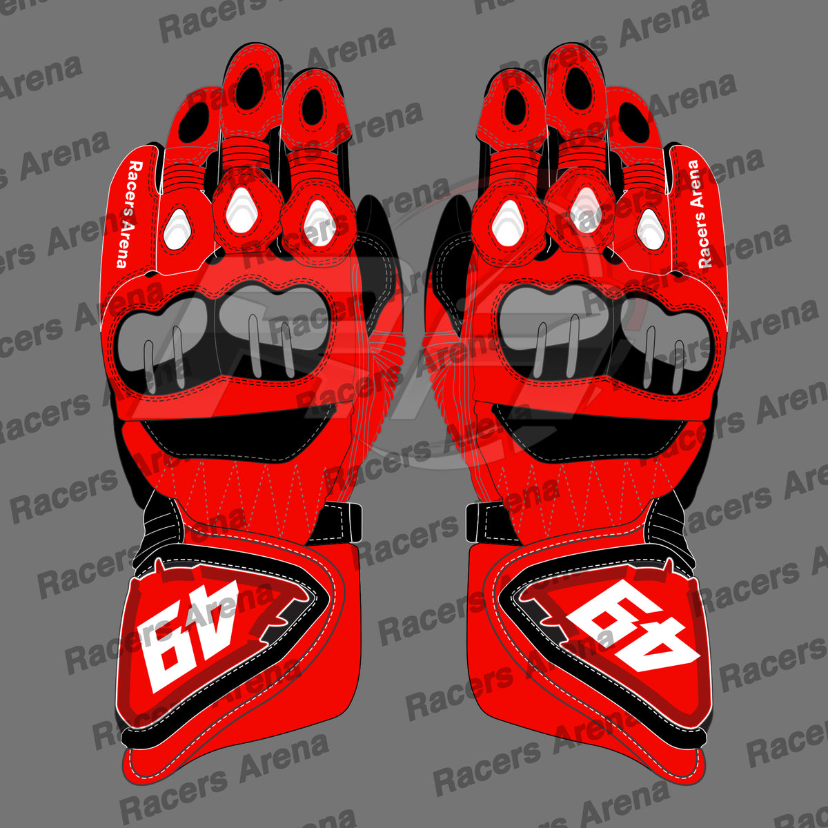 Fabio Di Giannantonio Team Gresini 2023 Race Gloves
