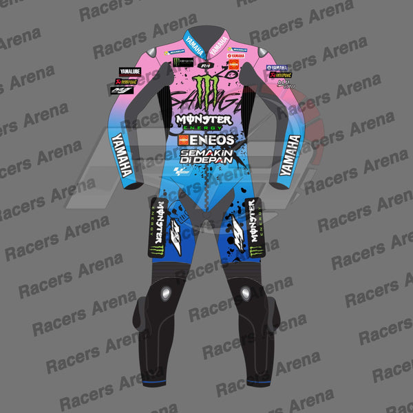 Fabio Quartararo Yamaha Suit French GP 2024 Motorcycle Leather