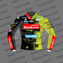 Fabio Di Giannantonio Ducati VR46 MotoGP 2026 Leather Racing Jacket Front