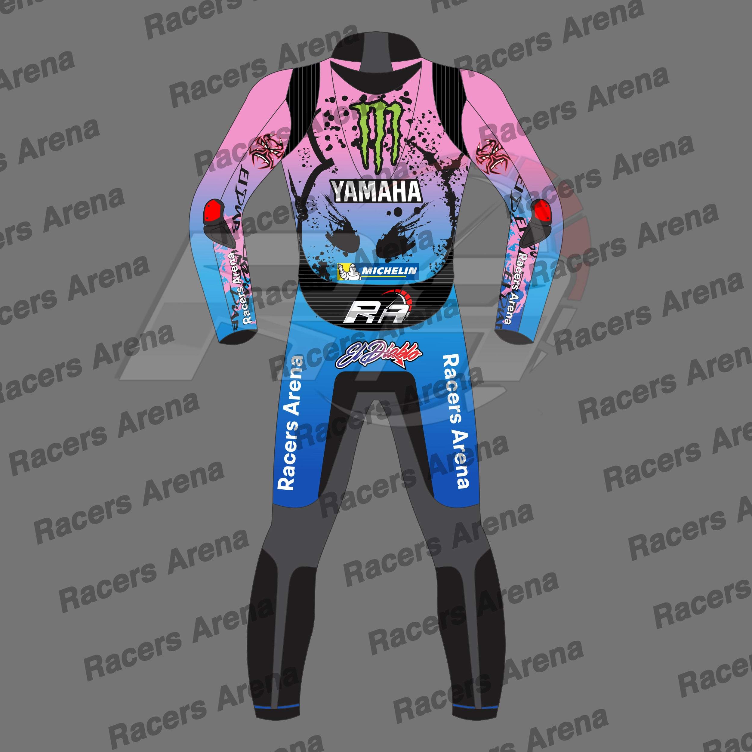 Fabio Quartararo Yamaha Suit French GP 2024 Motorcycle Leather