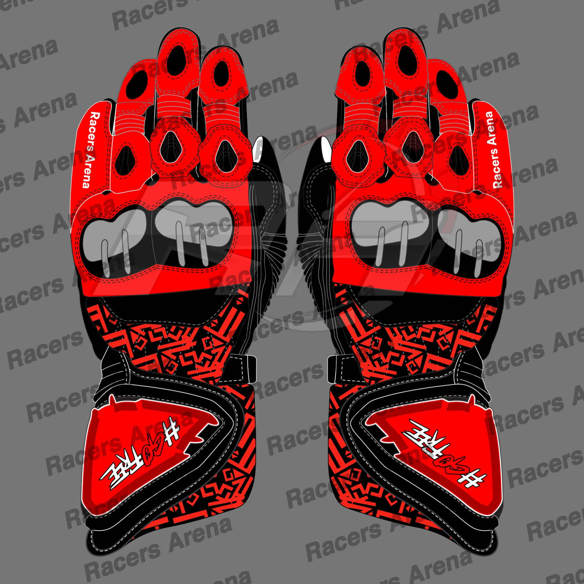 Francesco Bagnaia Ducati MotoGP 2022 Leather Race Gloves