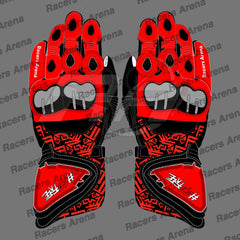 Francesco Bagnaia Ducati MotoGP 2022 Leather Race Gloves