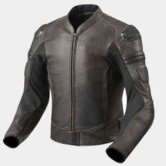 Gibson Semi Motorbike Leather Jacket Front