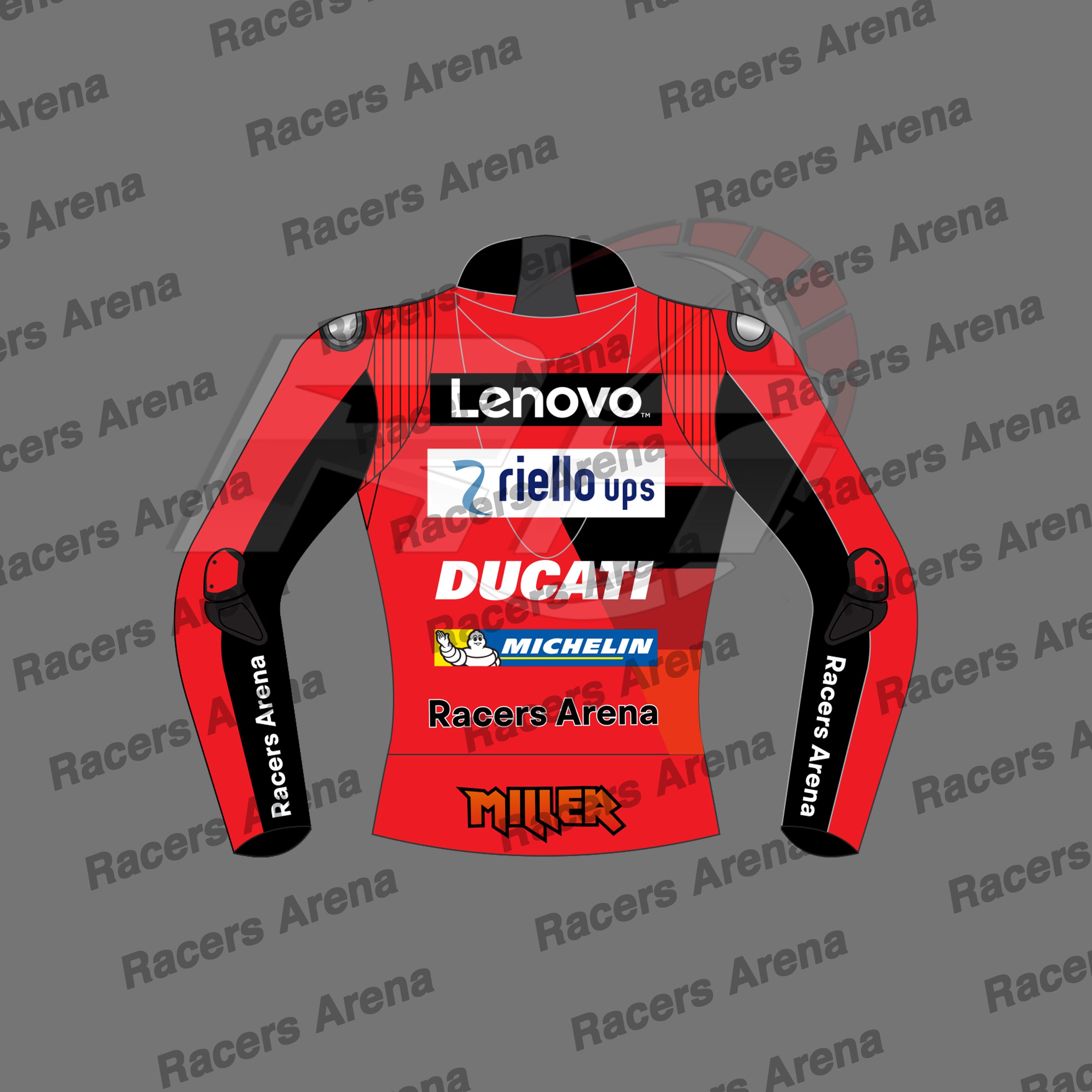 Jack Miller Ducati Lenovo MotoGP 2022 Leather Race Jacket