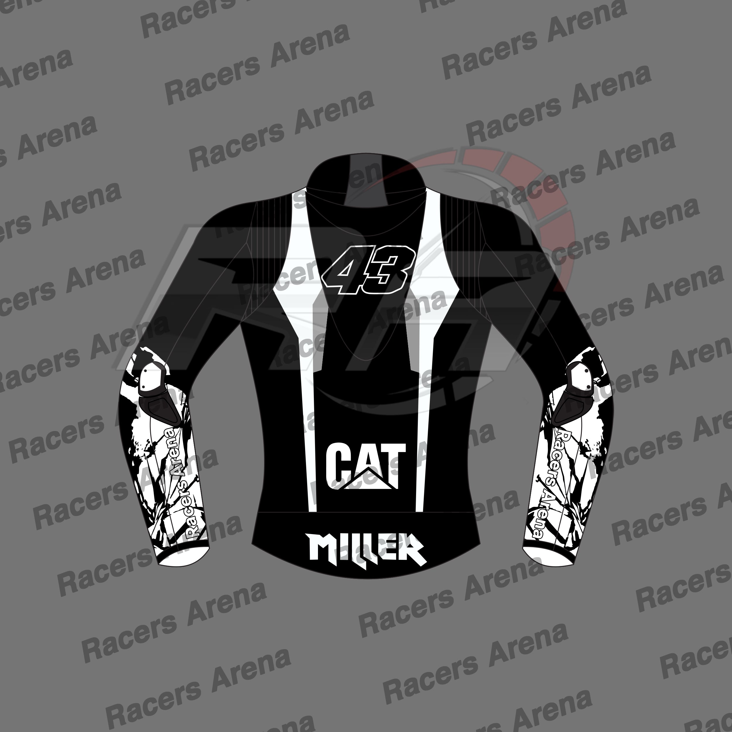 Jack Miller Winter Test 2024 Motorcycle Leather Jacket Back