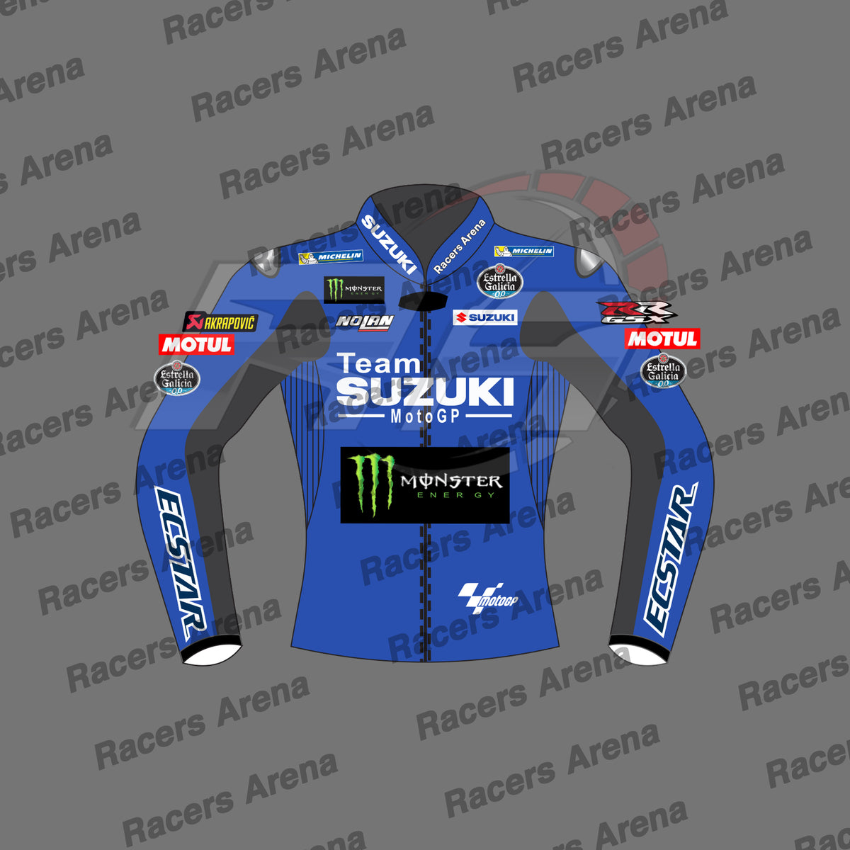 Joan Mir Team Suzuki MotoGP 2022 Leather Race Jacket
