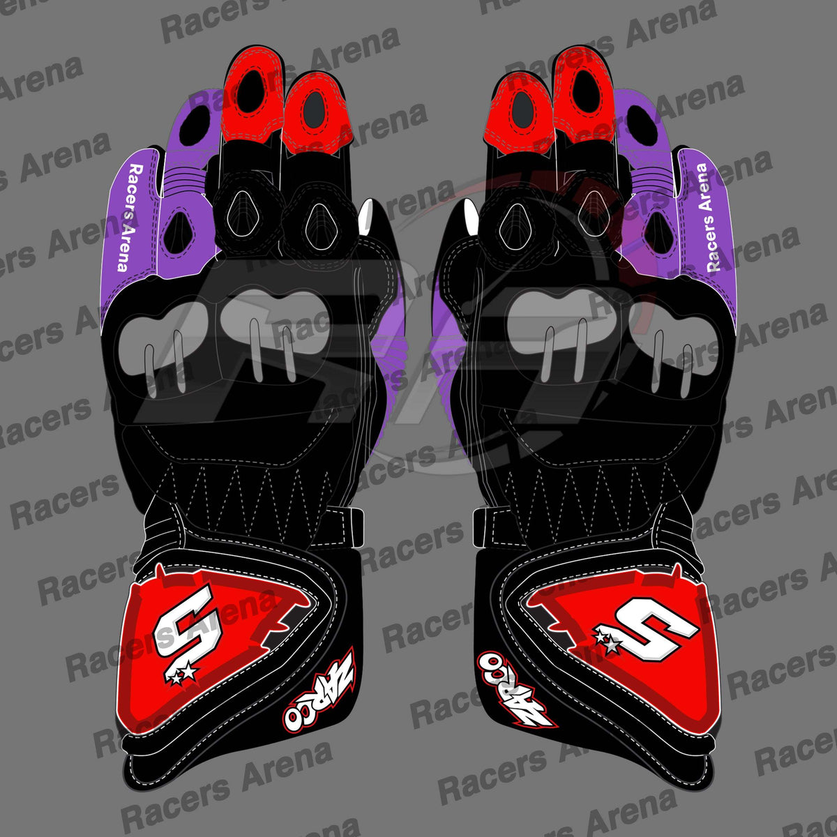 Johann Zarco Ducati MotoGP 2023 Motorcycle Race Gloves