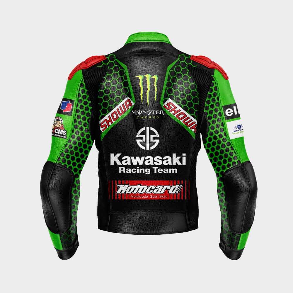 Jonathan Rea Kawasaki Motorcycle Jacket WSBK 2020 Back