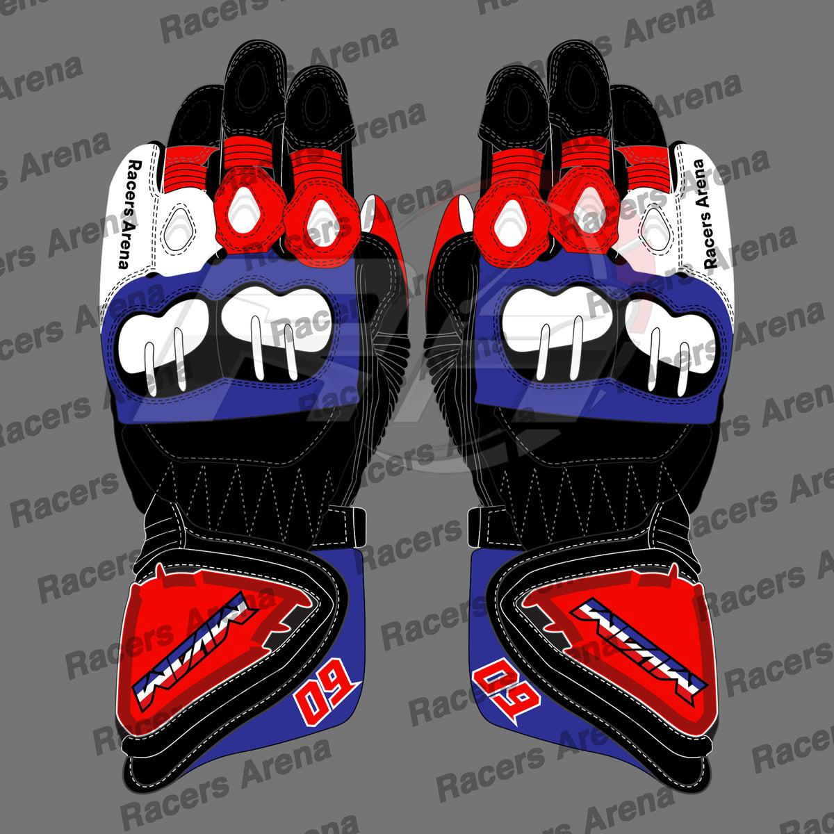 Michael van der Mark BMW Rokit SBK 2023 Race Gloves