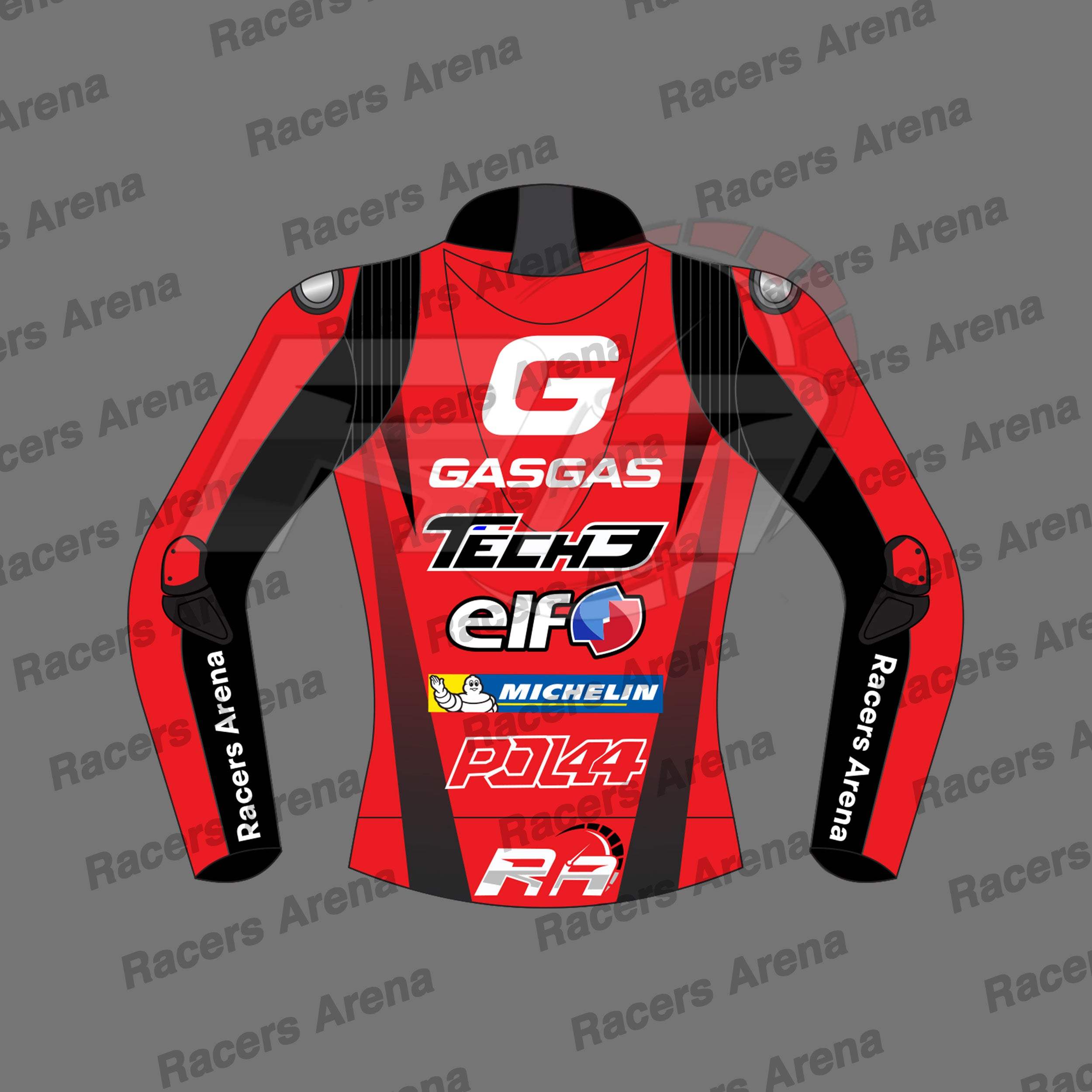 Pol Espargaro Gasgas Tech3 MotoGP 2023 Motorcycle Leather Race Jacket Back