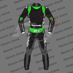 Racers Arena Kawasaki Motorcycle Race Suit Back